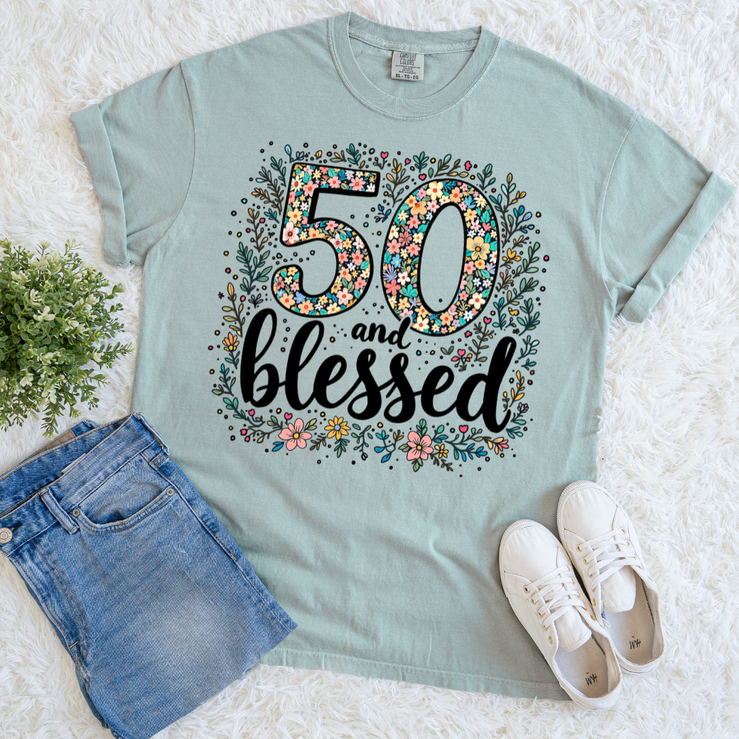 50 & Blessed T-shirt