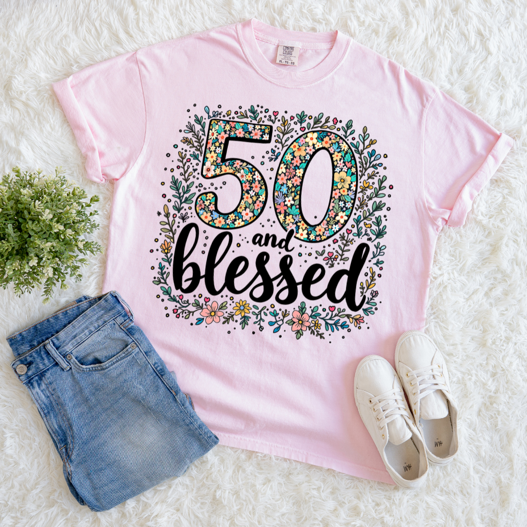 50 & Blessed T-shirt