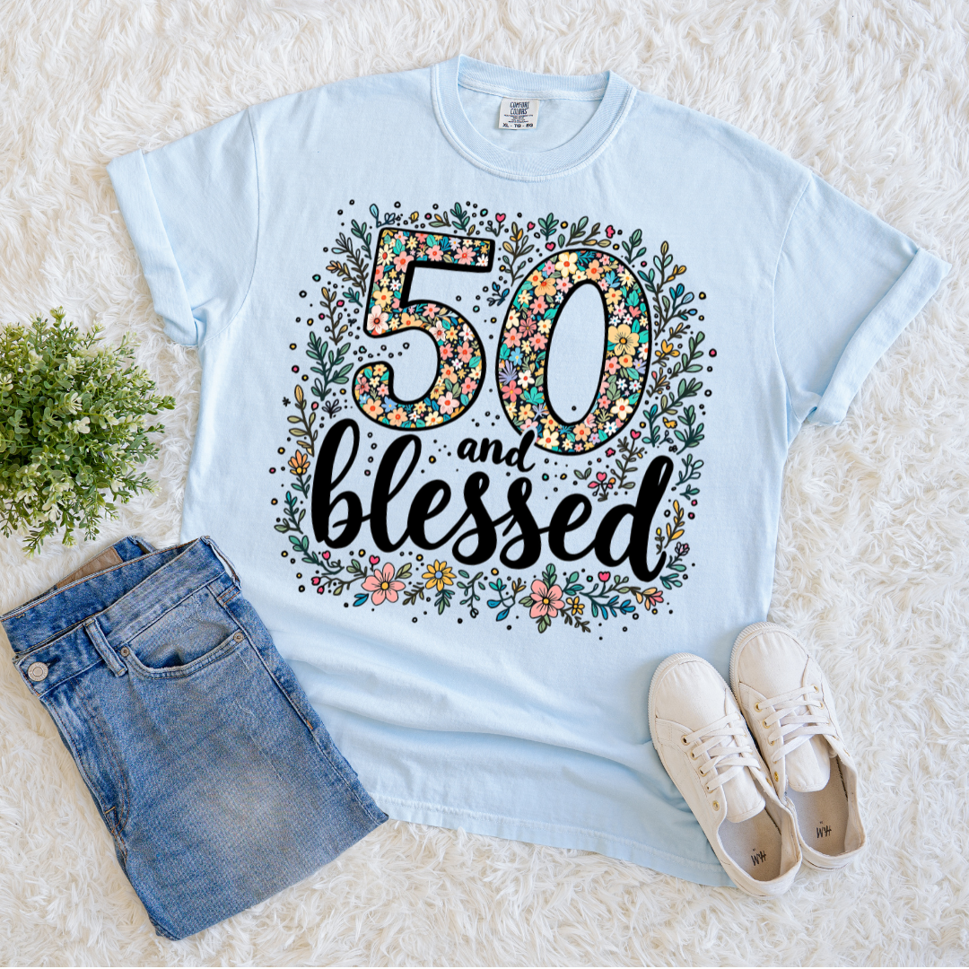 50 & Blessed T-shirt