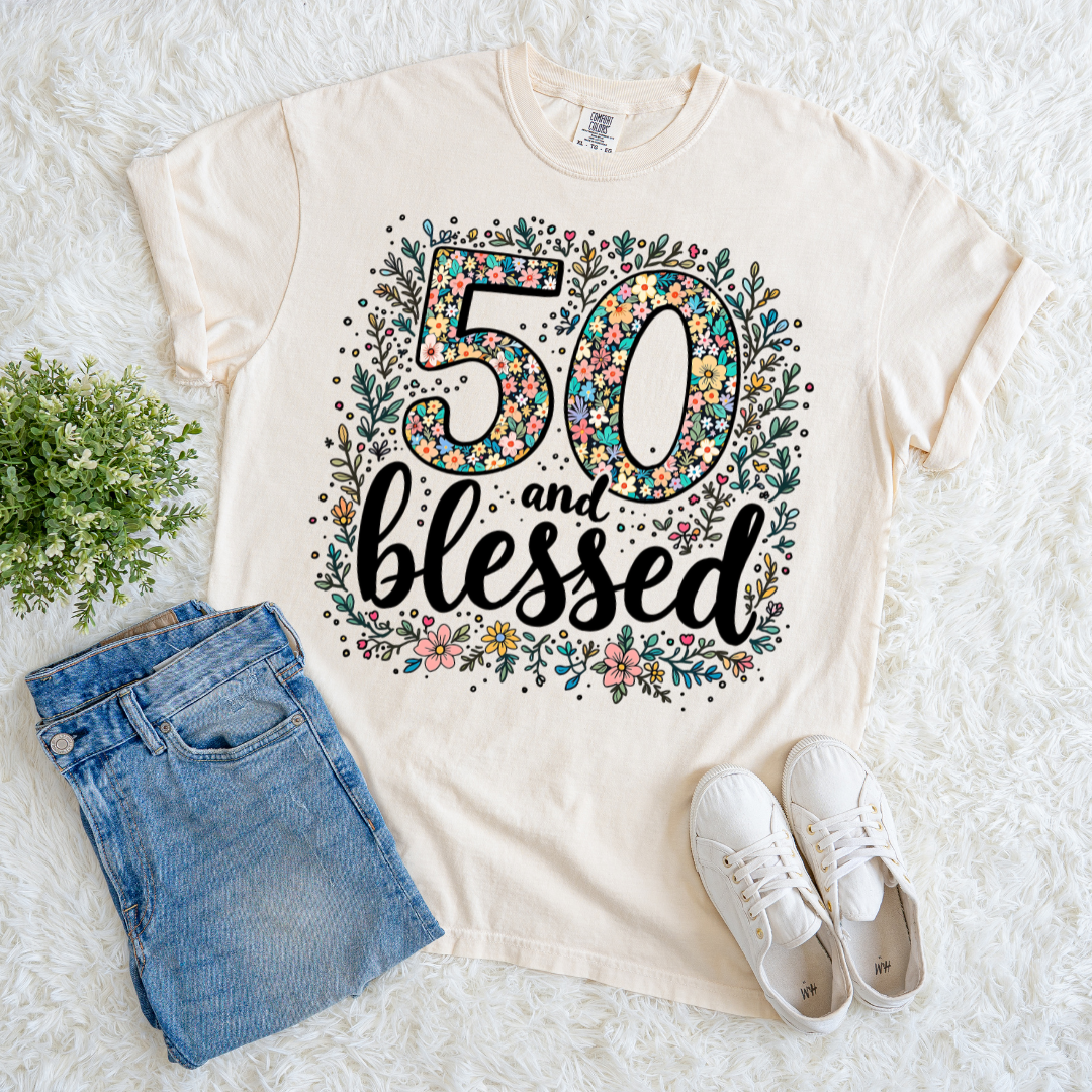 50 & Blessed T-shirt