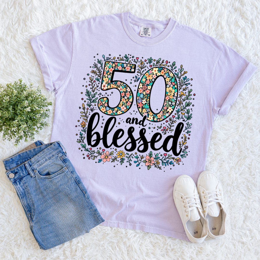 50 & Blessed T-shirt