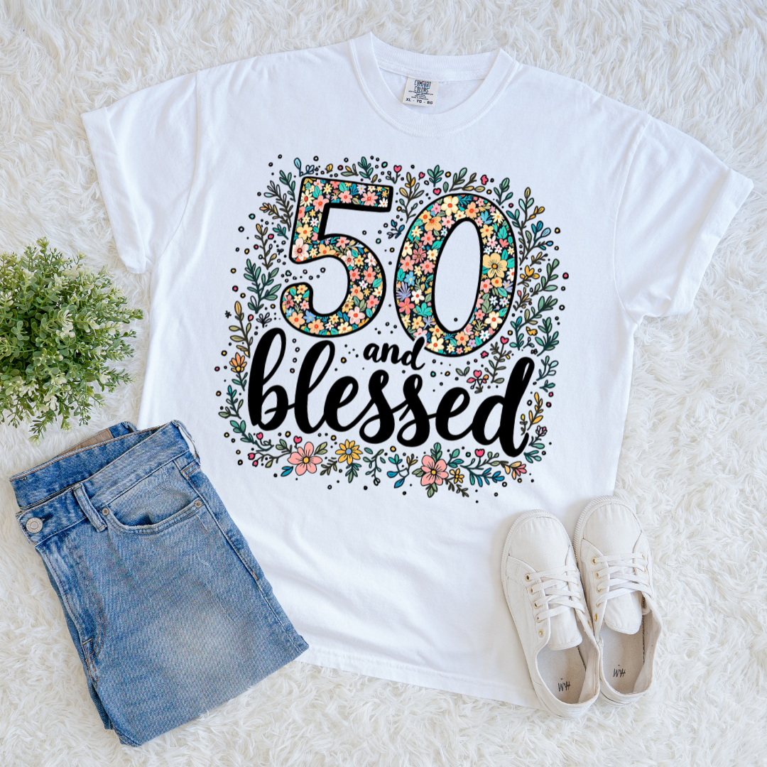 50 & Blessed T-shirt