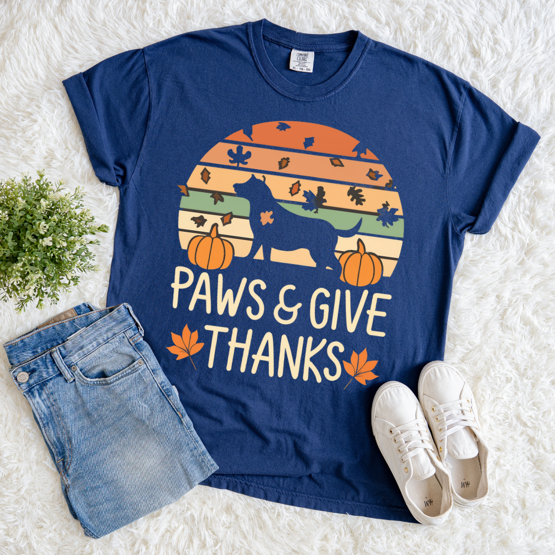 Paws & Give Thanks T-shirt