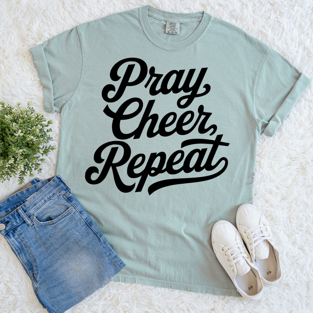Pray, Cheer, Repeat T-shirt
