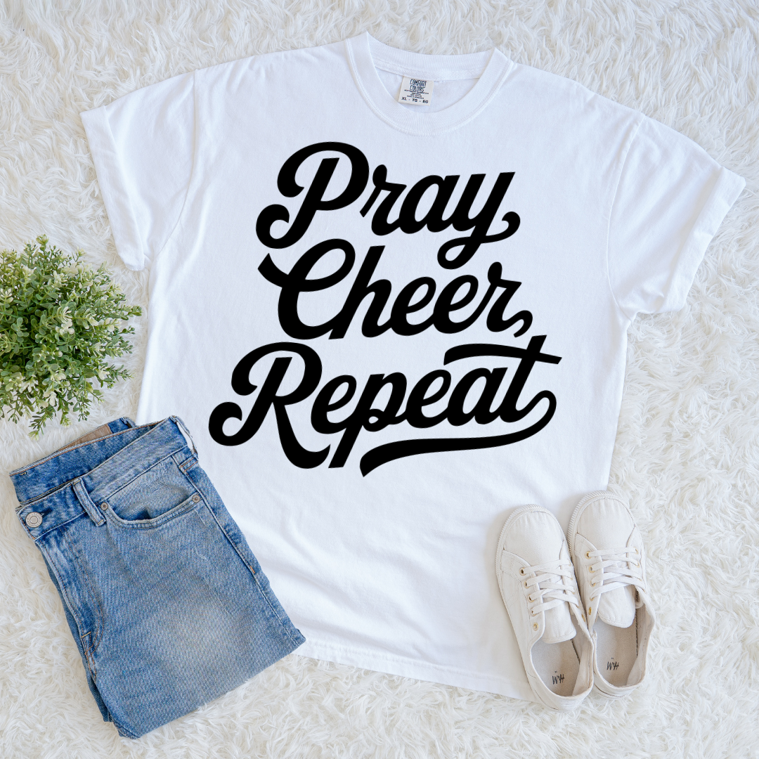 Pray, Cheer, Repeat T-shirt